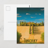 Carte Postale Campagne toscane (Devant / Derrière)