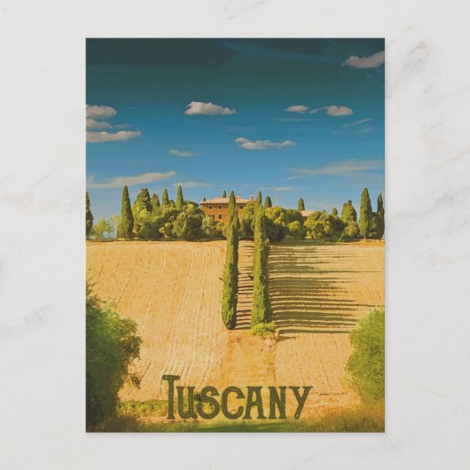 Carte Postale Campagne toscane (Devant)