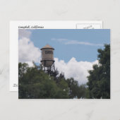 Carte Postale Campbell Water Tower, Californie (Devant / Derrière)