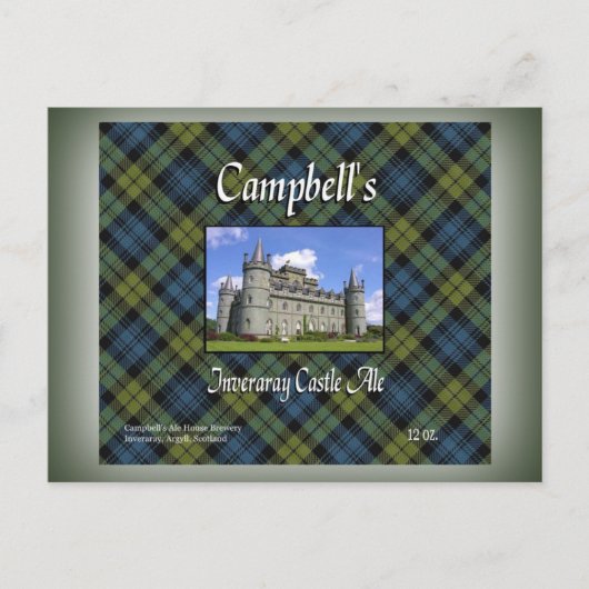 Carte Postale Campbell's Inveraray Castle Ale (Devant)