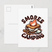 Carte Postale campement de smores (Devant / Derrière)