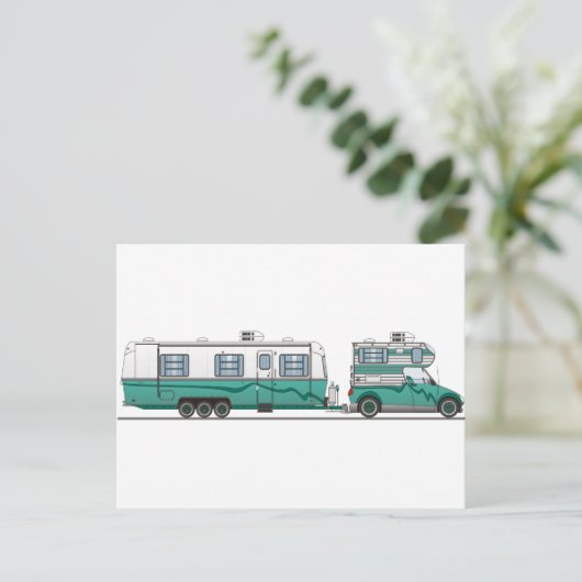 Carte Postale Camper (Debout devant)