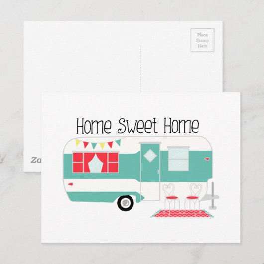 Carte Postale Camper (Devant / Derrière)