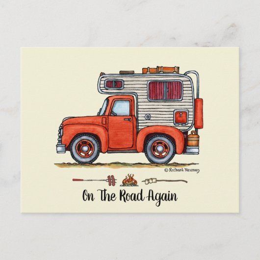 Carte Postale Camper Camper Camper Camper Camper, RV, remorque o (Devant)