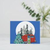 Carte Postale Camper de Noël magique (Debout devant)