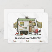 Carte Postale Camper de remorque hybride extensible (Devant / Derrière)