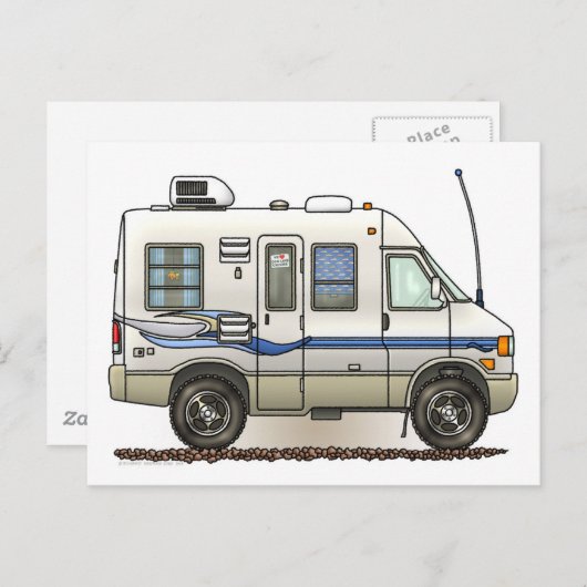 Carte Postale Camper RV Rialta Winnebago (Devant / Derrière)