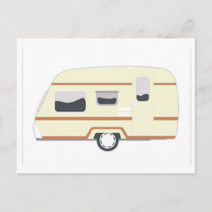 Carte Postale Camper Trailer Camping Van