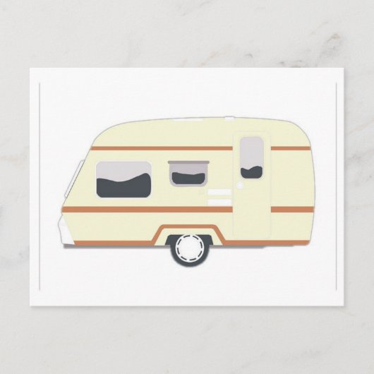Carte Postale Camper Trailer Camping Van (Devant)