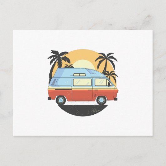 Carte Postale Camper Van (Devant)