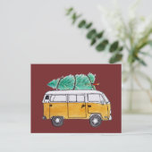Carte Postale Campervan de Noël (Debout devant)