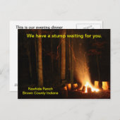 Carte postale Campfire (Devant / Derrière)