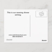 Carte postale Campfire (Dos)