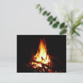 Carte Postale Campfire Burning at Night Postcard (Debout devant)