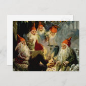 Carte Postale "Campfire cooking" Elves par Jenny Nystrom (Devant / Derrière)