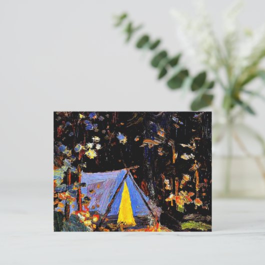 Carte Postale Campfire, tableau d'art de Tom Thomson (Debout devant)