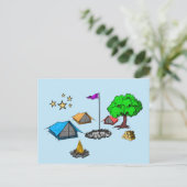 Carte postale Camping (Debout devant)