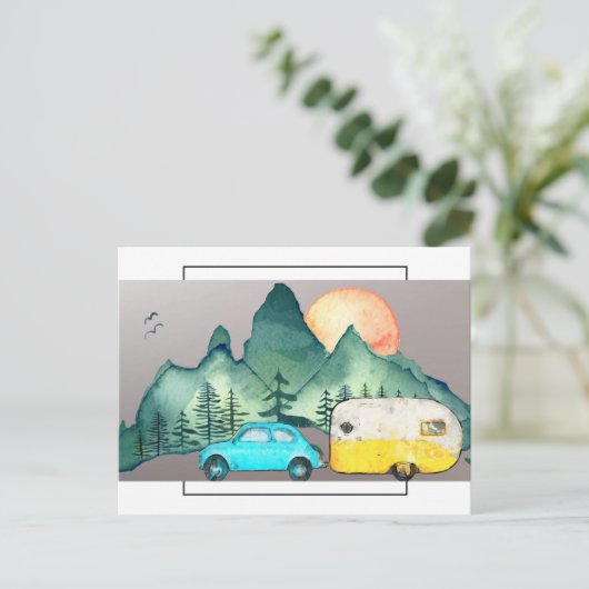 Carte Postale Camping (Debout devant)