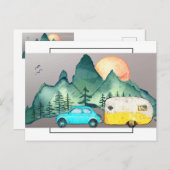 Carte Postale Camping (Devant / Derrière)