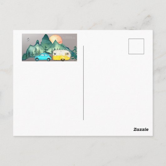 Carte Postale Camping (Dos)