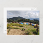 Carte Postale Camping à Chiang Mai Thaïlande (Devant / Derrière)