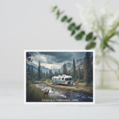 Carte Postale Camping à Yellowstone 1950s Scene (Debout devant)