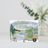 Carte Postale Camping Adventure Watercolor Travel (Debout devant)