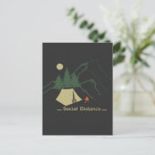 Carte Postale Camping amusant joyeux camper (Debout devant)