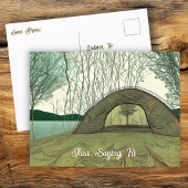 Carte Postale Camping calme et paisible | Salut
