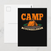 Carte Postale Camping - Conseiller de camp (Devant / Derrière)