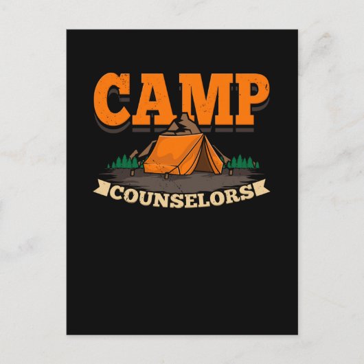 Carte Postale Camping - Conseiller de camp (Devant)
