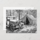 Carte Postale Camping dans la vallée de Yakima, 1936 (Devant / Derrière)