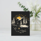 Carte Postale Camping Dans Les Montagnes Van Life (Debout devant)
