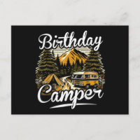 Camping de campeur d'anniversaire