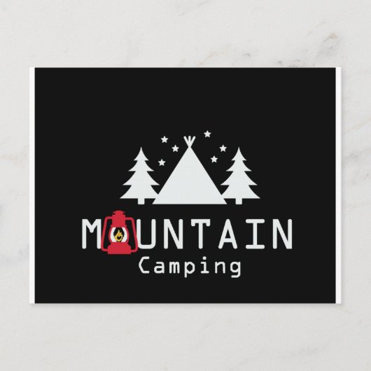 Carte Postale camping de montagne (Devant)