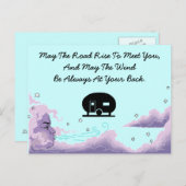 Carte postale Camping de vacances Remorque de voya (Devant / Derrière)