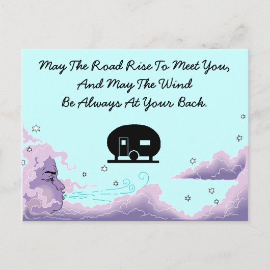 Carte postale Camping de vacances Remorque de voya (Devant)