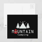 Carte Postale camping en montagne (Devant / Derrière)