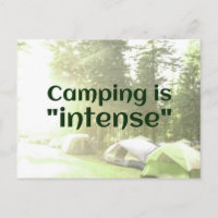 Camping est "intense" dans les tentes DAD JOKE car