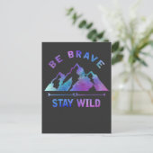 Carte Postale Camping extérieur Mountain Randonnée Nature (Debout devant)