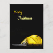 Carte Postale Camping, extérieur Noël modifiable (Devant)