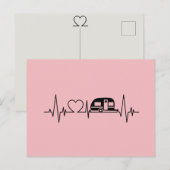 Carte postale Camping Heartbeat (Devant / Derrière)