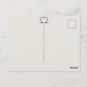 Carte postale Camping Heartbeat (Dos)