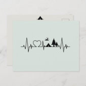 Carte postale Camping Heartbeat (Devant / Derrière)