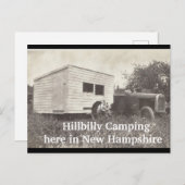Carte Postale Camping Hillbilly, (Devant / Derrière)