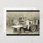 Carte Postale Camping, Histoire 1928 (Devant / Derrière)