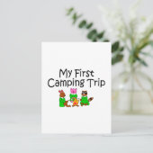 Carte Postale Camping Mon Premier Voyage De Camping (Debout devant)