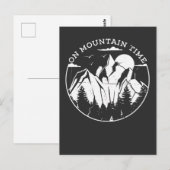 Carte Postale Camping & Montagnes (Devant / Derrière)