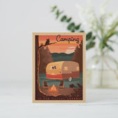 Carte Postale Camping pour les amoureux de la nature (Debout devant)