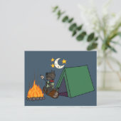 Carte Postale Camping Scottie - Brindle (Debout devant)